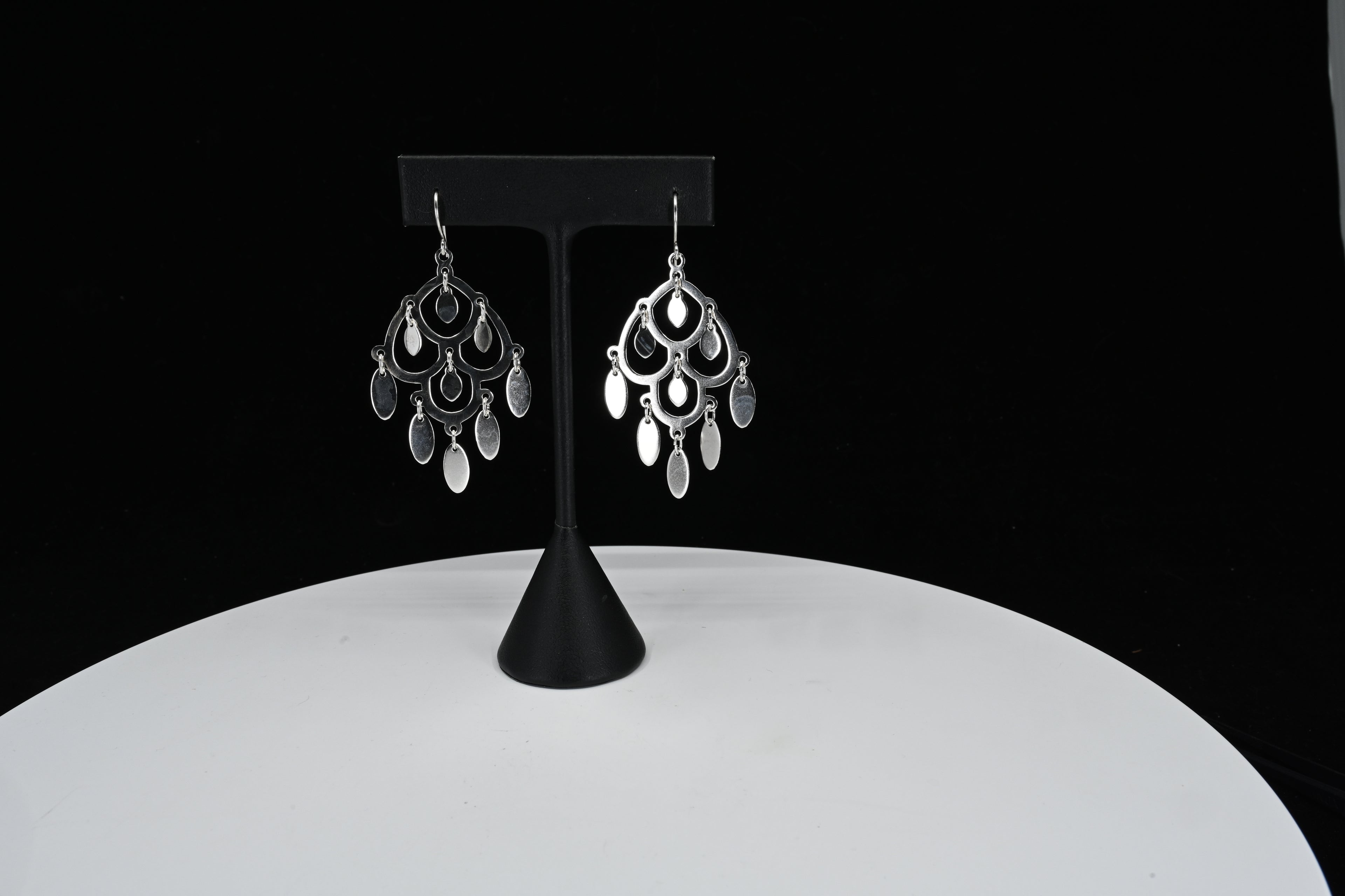 Sterling Silver Chandelier Dangle Earrings